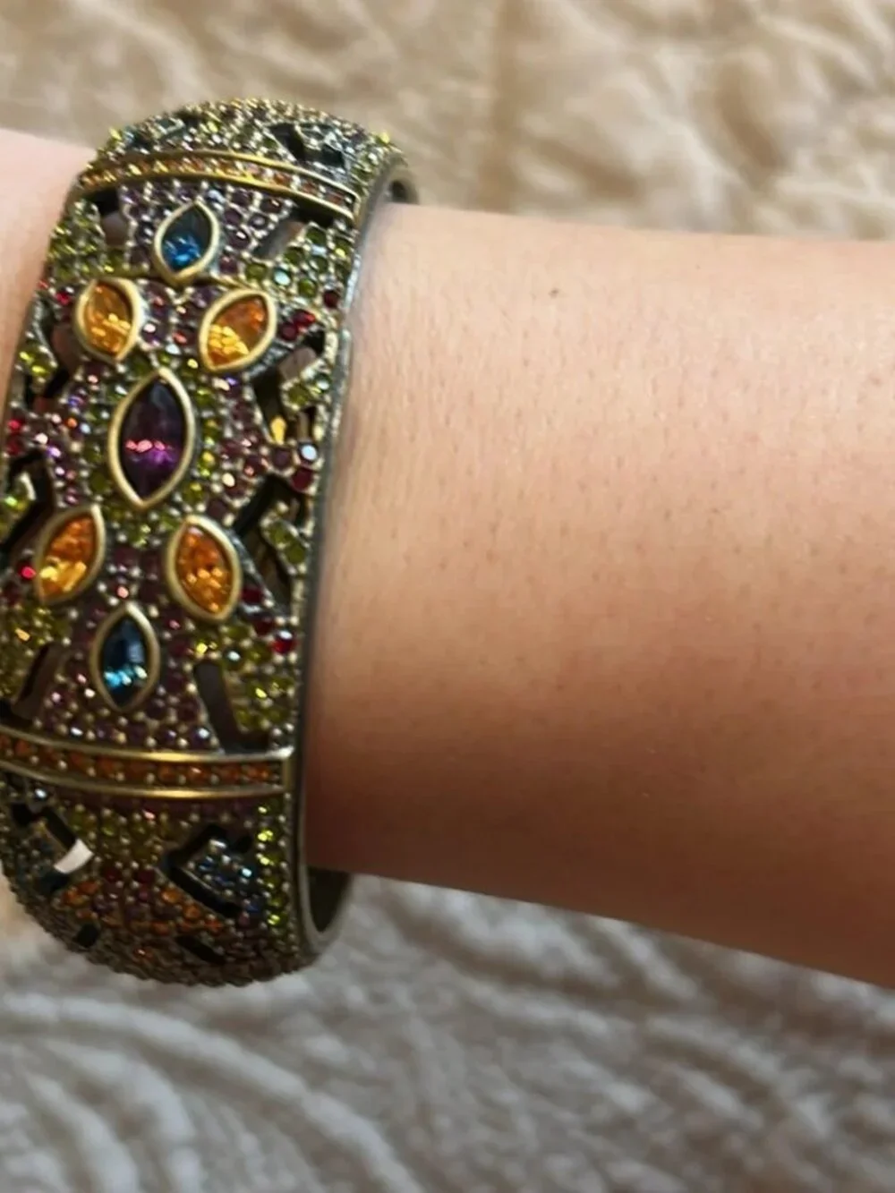 Vintage Heidi Daus Cuff with Hidden Watch